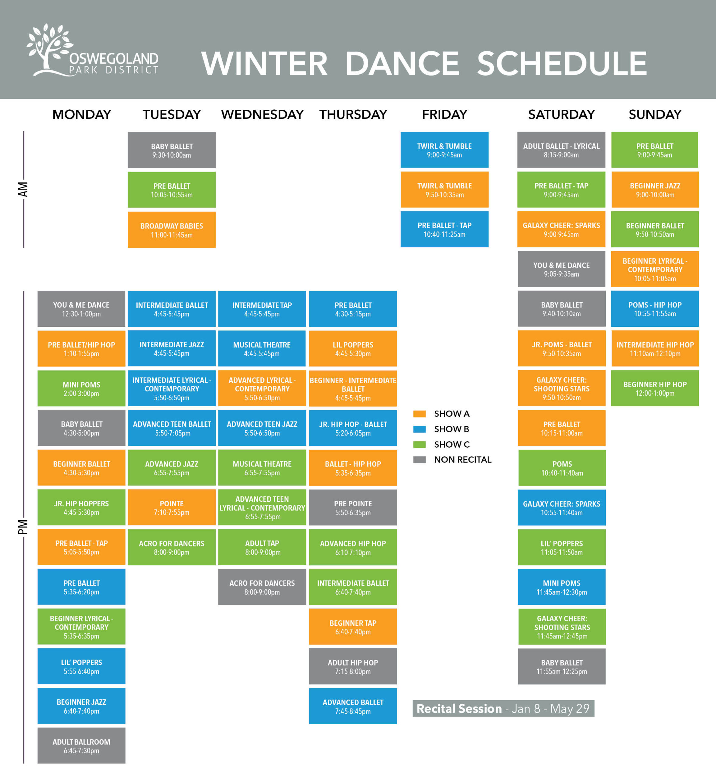 Dance Chart W24